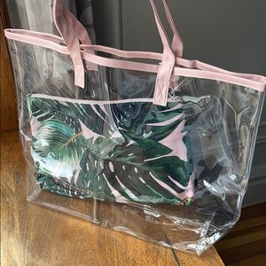 ✨NWOT | Clear Tote with Large Clutch✨